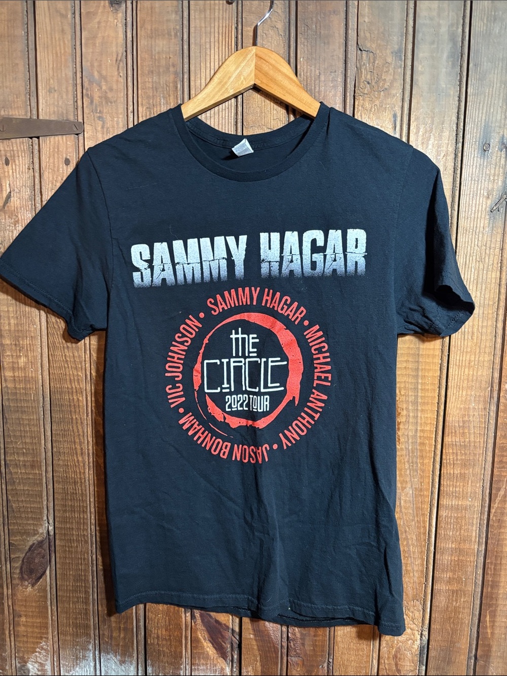 Fruit of the Loom Black Sammy Hagar The Circle 2022 Tour Tee
